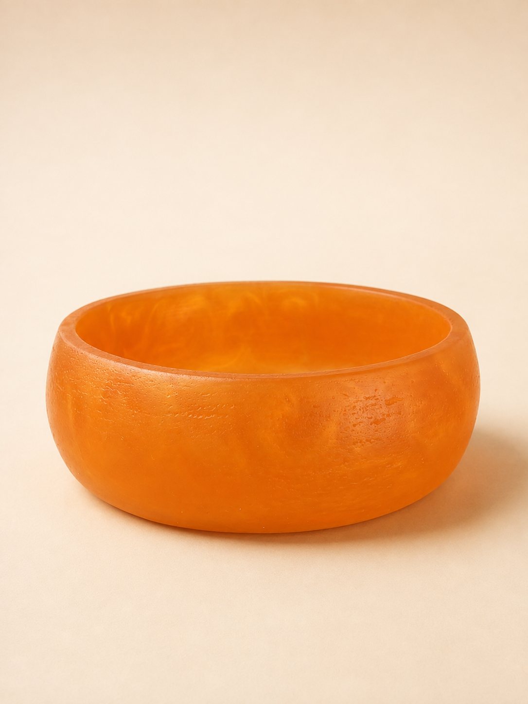 Bowl Creta MARA de resina naranja